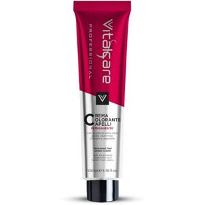 Vitalcare Professional professionell permanent färg, hårfärgningskräm, hårfärgning med silkeprotein, nr 6/3, gyllene mörkblond, 100 ml Vitalcare Professional professionell permanent färg, hårfärgningskräm, hårfärgning med silkeprotein, nr 6/3, gyllene mörkblond, 100 ml