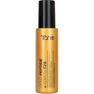 Tahe Gold Peptid Keratin Serum T28 för skadat hår med multipeptider, vegetabiliskt keratin och flytande guld, 100 ml Tahe Gold Peptid Keratin Serum T28 för skadat hår med multipeptider, vegetabiliskt keratin och flytande guld, 100 ml