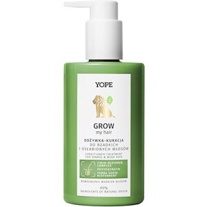 Yope Stärkande balsam för bräckligt och skadat hår GROW my hair med Fitokeratin, naturliga oljor och yerba Santa Vegan, naturligt, dermatologiskt testad 300 ml Yope Stärkande balsam för bräckligt och skadat hår GROW my hair med Fitokeratin, naturliga oljor och yerba Santa Vegan, naturligt, dermatologiskt testad 300 ml