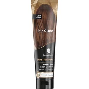 Schwarzkopf Hair Gloss färgning glansvård färgåterupplivande omedelbart reda ut tillfällig färgning närande kokosnötsolja ljus kastanj 150 ml Schwarzkopf Hair Gloss färgning glansvård färgåterupplivande omedelbart reda ut tillfällig färgning närande kokosnötsolja ljus kastanj 150 ml
