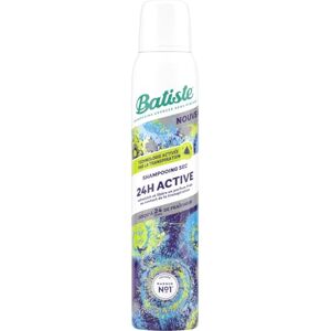 Batiste torrschampo, 24 timmar aktivt, fräschar upp håret och ger volym, vid kontakt med svett, 24 timmar frisk doft, absorberar överflödigt sebum, ingen sköljning, 200 ml Batiste torrschampo, 24 timmar aktivt, fräschar upp håret och ger volym, vid kontakt med svett, 24 timmar frisk doft, absorberar överflödigt sebum, ingen sköljning, 200 ml