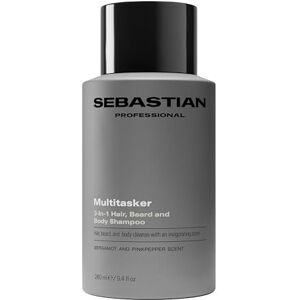 SEBASTIAN Professional Multitasker for Men 3-in-1 Hair, Beard and Body Shampoo All-over Hair & Body Wash With an Invigorating Scent 280ml SEBASTIAN Professional Multitasker for Men 3-in-1 Hair, Beard and Body Shampoo All-over Hair & Body Wash With an Invigorating Scent 280ml
