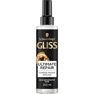 Gliss Express reparations-balsam Ultimate Repair (200 ml), hårbalsam med keratin reparerar extremt skadat hår, balsam med värmeskydd upp till 230 °C Gliss Express reparations-balsam Ultimate Repair (200 ml), hårbalsam med keratin reparerar extremt skadat hår, balsam med värmeskydd upp till 230 °C
