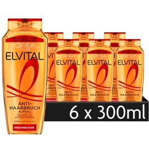 L'Oreal Paris L'Oréal Paris Elvital anti-hårbrott schampo för djup återuppbyggnad av hårstrukturen, med keramisk konstruktion, 6 x 300 ml L'Oreal Paris L'Oréal Paris Elvital anti-hårbrott schampo för djup återuppbyggnad av hårstrukturen, med keramisk konstruktion, 6 x 300 ml