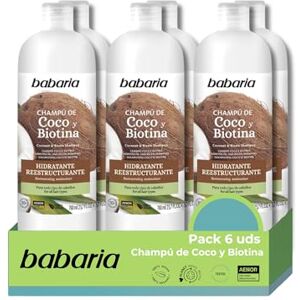 Babaria Kokoschampu/Biotin 6-pack 4 200 ml Fuktgivande kokosnötsschampo för män och kvinnor schampo Fuktgivande schampo för män och kvinnor Babaria Kokoschampu/Biotin 6-pack 4 200 ml Fuktgivande kokosnötsschampo för män och kvinnor schampo Fuktgivande schampo för män och kvinnor