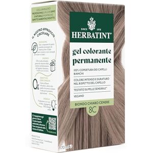 Herbatint Permanent hårfärgningsgel 8C ljusblond aska 170 ml Ammoniakfri, 100% täckning av vitt hår för känslig hud, med 8 naturliga ekologiska extrakt Herbatint Permanent hårfärgningsgel 8C ljusblond aska 170 ml Ammoniakfri, 100% täckning av vitt hår för känslig hud, med 8 naturliga ekologiska extrakt