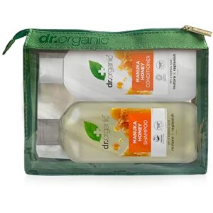Dr.Organic Dr Organic Manuka set med honungsschampo och balsam med resväska, återställande, torrt hår, naturligt, vegetariskt, grymhetsfri, paraben och SLS-fri, återvinningsbar och återvunnen havsbunden plast, Dr.Organic Dr Organic Manuka set med honungsschampo och balsam med resväska, återställande, torrt hår, naturligt, vegetariskt, grymhetsfri, paraben och SLS-fri, återvinningsbar och återvunnen havsbunden plast,