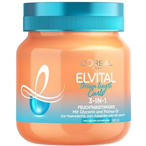 L'Oreal Paris L'Oréal Paris Elvital fuktmask för definierade lockar, anti-frizz hårmask för mer och grepp, Dream Längd Curls 3-i-1 hårbehandling, 1 x 680 ml L'Oreal Paris L'Oréal Paris Elvital fuktmask för definierade lockar, anti-frizz hårmask för mer och grepp, Dream Längd Curls 3-i-1 hårbehandling, 1 x 680 ml