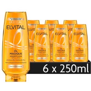 L'Oreal Paris L'Oréal Paris Elvital balsam för viktlös, intensiv vård, med dyrbara blomoljor, OL Magique näringsvård, 6 x 250 ml L'Oreal Paris L'Oréal Paris Elvital balsam för viktlös, intensiv vård, med dyrbara blomoljor, OL Magique näringsvård, 6 x 250 ml