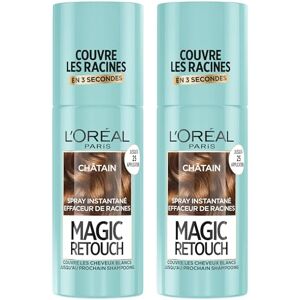 L'Oreal Paris L'Oréal Paris Instant White Hair Root and Corrector Spray Magic Retouch kastanj, set med 2 x 75 ml L'Oreal Paris L'Oréal Paris Instant White Hair Root and Corrector Spray Magic Retouch kastanj, set med 2 x 75 ml