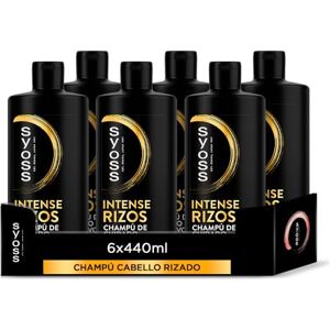 Syoss Pro Shampoo för lockigt vågigt hår (6 x 440 ml), professionell formel med naturliga ingredienser och anti-frizz-effekt, lämplig för curlymetoden Syoss Pro Shampoo för lockigt vågigt hår (6 x 440 ml), professionell formel med naturliga ingredienser och anti-frizz-effekt, lämplig för curlymetoden