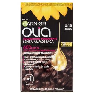 Garnier Hårfärg, permanent färgning, ammoniakfri, delikat doft, täcker 100% vitt hår, med blomoljor av naturligt ursprung, vegansk formel, mörkbrun Garnier Hårfärg, permanent färgning, ammoniakfri, delikat doft, täcker 100% vitt hår, med blomoljor av naturligt ursprung, vegansk formel, mörkbrun