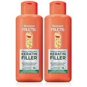 Garnier Fructis Multipack för reparation och förstärkning, för skadat hår, djupreparation, starkare hår, med marulaolja och keratin reparation, keratinfyllning, 2-pack Garnier Fructis Multipack för reparation och förstärkning, för skadat hår, djupreparation, starkare hår, med marulaolja och keratin reparation, keratinfyllning, 2-pack
