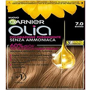 Garnier Hårfärg, permanent färgning, Ammoniakfri, täcker 100% vitt hår, med blomoljor av naturligt ursprung, vegansk formel, blond Garnier Hårfärg, permanent färgning, Ammoniakfri, täcker 100% vitt hår, med blomoljor av naturligt ursprung, vegansk formel, blond