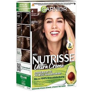 Garnier Hårfärg, krämfärgning, färgning för hår för permanent hårfärg med 3 närande oljor, nutriser, choklad mellanbrun 40, 3 x 1 styck Garnier Hårfärg, krämfärgning, färgning för hår för permanent hårfärg med 3 närande oljor, nutriser, choklad mellanbrun 40, 3 x 1 styck