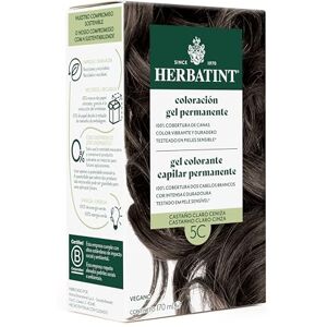 Herbatint Permanent färggel för 5C ljusbrunt askbrunt hår, 170 ml, ammoniakfri, optimal täckning av grått hår, vegansk formel, med 8 organiska växtextrakt Herbatint Permanent färggel för 5C ljusbrunt askbrunt hår, 170 ml, ammoniakfri, optimal täckning av grått hår, vegansk formel, med 8 organiska växtextrakt