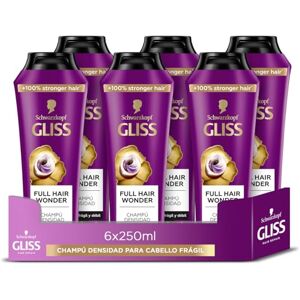 Syoss Gliss Full Hair Wonder Shampoo, 250 ml, förstärkare och volymer för tunt och svagt hår, reparationsformel Syoss Gliss Full Hair Wonder Shampoo, 250 ml, förstärkare och volymer för tunt och svagt hår, reparationsformel