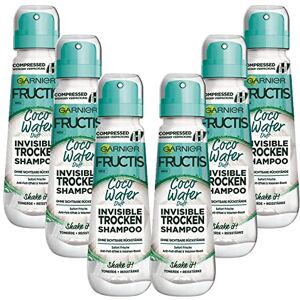 Garnier Torrschampo mot fet och platt hår, anti-fetteffekt och volymboost, schampo med vegansk formel, Fructis osynligt Coco vatten, 6 x 100 ml Garnier Torrschampo mot fet och platt hår, anti-fetteffekt och volymboost, schampo med vegansk formel, Fructis osynligt Coco vatten, 6 x 100 ml