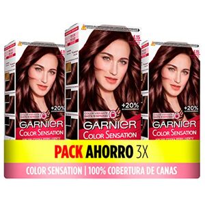Garnier Color Sensation återanvändbar permanent och intensiv färg med skål och pensel, 4,15 choklad, 3-pack Garnier Color Sensation återanvändbar permanent och intensiv färg med skål och pensel, 4,15 choklad, 3-pack