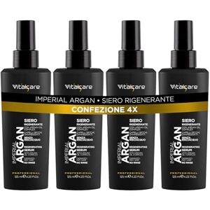 Vitalcare Imperial Argan Regenererande serum för torrt, skadat hår, med arganolja, sköljfri, 4 x 125 ml Vitalcare Imperial Argan Regenererande serum för torrt, skadat hår, med arganolja, sköljfri, 4 x 125 ml