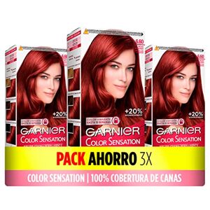Garnier färg sensation färg sensation låda 3-pack: levande och hållbar, full täckning av hår, enkel applicering med bollborste, silkeslent mjukt hår, 6,60 djupröd Garnier färg sensation färg sensation låda 3-pack: levande och hållbar, full täckning av hår, enkel applicering med bollborste, silkeslent mjukt hår, 6,60 djupröd
