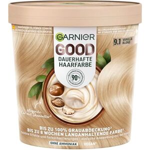 Garnier GOOD permanent hårfärg 9,1 vaniljblond – färg utan ammoniak, upp till 100% grå täckning, 1 st. Garnier GOOD permanent hårfärg 9,1 vaniljblond – färg utan ammoniak, upp till 100% grå täckning, 1 st.