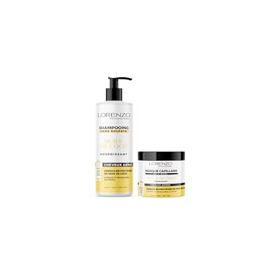 LORENZO PROFESSIONAL Lorenzo CARE PACK Schampo och mask med kokosolja 2x500 ml LORENZO PROFESSIONAL Lorenzo CARE PACK Schampo och mask med kokosolja 2x500 ml