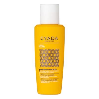 GYADA COSMETICS , Efter solschampo, fuktgivande schampo för frekvent tvätt, salt, klor, sand och solskyddsmedel, baserat på Aloe Vera, morotsolja och veteprotein, 100 ml GYADA COSMETICS , Efter solschampo, fuktgivande schampo för frekvent tvätt, salt, klor, sand och solskyddsmedel, baserat på Aloe Vera, morotsolja och veteprotein, 100 ml