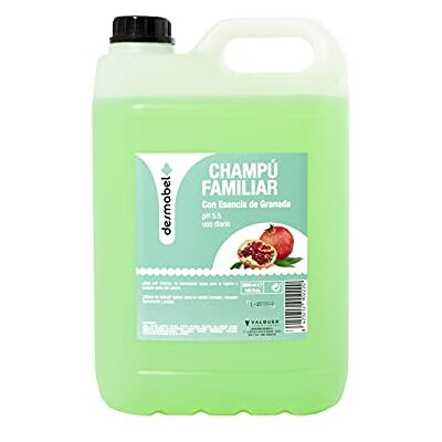 Valquer Laboratorios Desmabel Family Shampoo med granatäppleessens, karaff schampo, professionell frisörschampo, parabenfri, Ph 5,5, daglig användning. Mild formula 5 000 ml Valquer Laboratorios Desmabel Family Shampoo med granatäppleessens, karaff schampo, professionell frisörschampo, parabenfri, Ph 5,5, daglig användning. Mild formula 5 000 ml