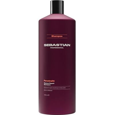 SEBASTIAN Professional Penetraitt Rescue Repair Shampoo Rich and Creamy Repairing Shampoo For Stressed, Damaged Hair 1000ml SEBASTIAN Professional Penetraitt Rescue Repair Shampoo Rich and Creamy Repairing Shampoo For Stressed, Damaged Hair 1000ml
