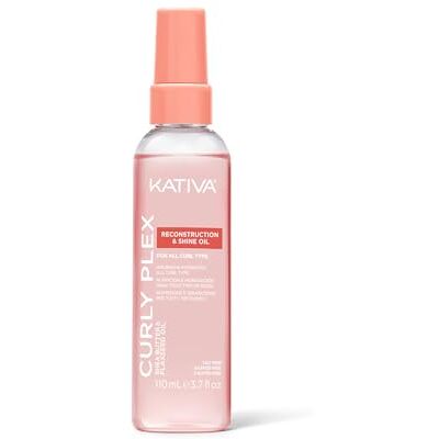 KATIVA Curly Plex Reconstruction & Shine Oil 110 ml, alla lockar, näring och hydrering, mjukt hår, med Nano-Bond Complex, Shea Butther och linfrön. KATIVA Curly Plex Reconstruction & Shine Oil 110 ml, alla lockar, näring och hydrering, mjukt hår, med Nano-Bond Complex, Shea Butther och linfrön.