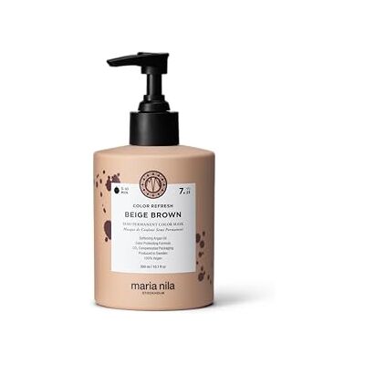 Maria Nila Colour Refresh, Beige Brown 300 ml, Beige Brun Hårmask, Semipermanenta pigment, 100% veganska och sulfat-/parabenfria Maria Nila Colour Refresh, Beige Brown 300 ml, Beige Brun Hårmask, Semipermanenta pigment, 100% veganska och sulfat-/parabenfria