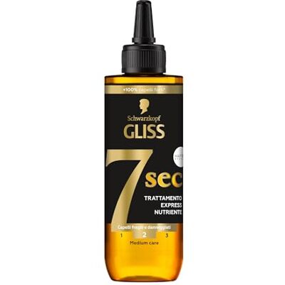 Gliss Schwarzkopf 7 Sec Express näringsrik behandling 200 ml, HAPTIQ System och Marulaolja, sprött, skadat hår Gliss Schwarzkopf 7 Sec Express näringsrik behandling 200 ml, HAPTIQ System och Marulaolja, sprött, skadat hår