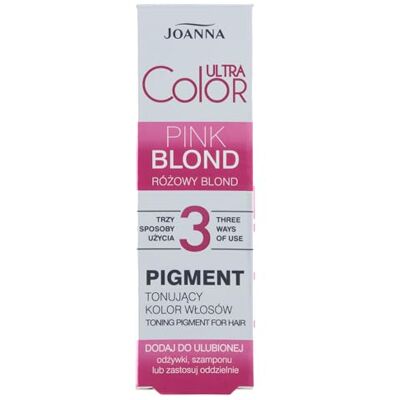 Joanna Ultra Color Pigment hårtonspigment färgtonpigment – neutralisering av oönskade gula toner – med balsam schampo separat – rosa blond 100 ml Joanna Ultra Color Pigment hårtonspigment färgtonpigment – neutralisering av oönskade gula toner – med balsam schampo separat – rosa blond 100 ml