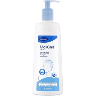 Molicare Skin schampo: för skonsam pH-hudneutralt hårtvätt för torr, känslig hårbotten, 500 ml Molicare Skin schampo: för skonsam pH-hudneutralt hårtvätt för torr, känslig hårbotten, 500 ml