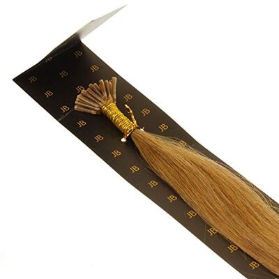 hair2heart 200 x Microring I-Tip Extensions av mänskligt hår, 50 cm, 1 g trådar, slät – färg 12 honungsblond hair2heart 200 x Microring I-Tip Extensions av mänskligt hår, 50 cm, 1 g trådar, slät – färg 12 honungsblond