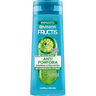 Garnier Fructis Anti-mjällschampo, för fet hår, renande åtgärder, med pyrokton Olamin, Citrus Detox, 250 ml Garnier Fructis Anti-mjällschampo, för fet hår, renande åtgärder, med pyrokton Olamin, Citrus Detox, 250 ml