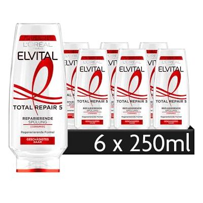 L'Oreal Paris L'Oréal Paris Elvital reparationsbalsam mot 5 problem skadat hår, med Calendula extrakt, Total Repair 5, 6 x 250 ml L'Oreal Paris L'Oréal Paris Elvital reparationsbalsam mot 5 problem skadat hår, med Calendula extrakt, Total Repair 5, 6 x 250 ml