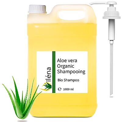 Oïléna Organiskt schampo, Aloe Vera & Arganolja, Sulfatfri & Silikonfri, Återställer elasticitet & glans, 1 l (Pack of 1) Oïléna Organiskt schampo, Aloe Vera & Arganolja, Sulfatfri & Silikonfri, Återställer elasticitet & glans, 1 l (Pack of 1)