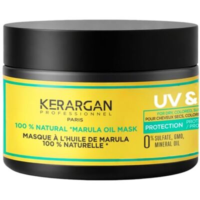 KERARGAN – UV- & Färgskyddande Hårmask med Marulaolja för Torrt och Färgat Hår – Återfuktar, Revitaliserar & Skyddar – Utan Sulfater, GMO & Mineralolja – 250 ml KERARGAN – UV- & Färgskyddande Hårmask med Marulaolja för Torrt och Färgat Hår – Återfuktar, Revitaliserar & Skyddar – Utan Sulfater, GMO & Mineralolja – 250 ml