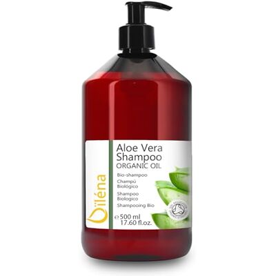 Oïléna Organiskt Schampo, Aloe Vera & Arganolja, Sulfatfri & Silikonfri, Berikad med Vitaminer, Miljövänlig Hårvård, Passar Alla Hårtyper, 500 ml Oïléna Organiskt Schampo, Aloe Vera & Arganolja, Sulfatfri & Silikonfri, Berikad med Vitaminer, Miljövänlig Hårvård, Passar Alla Hårtyper, 500 ml