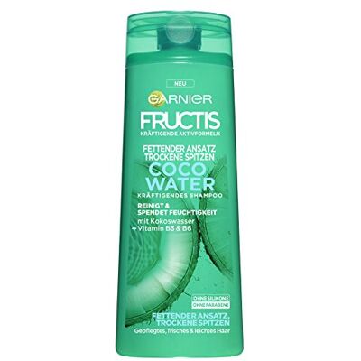 Garnier schampo, Coco vatten, för feta metoder, torra spetsar, fructis, 6-pack (6 x 250 ml) Garnier schampo, Coco vatten, för feta metoder, torra spetsar, fructis, 6-pack (6 x 250 ml)