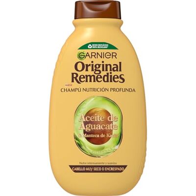 Garnier Original Remedies Aceite De Aguacate Y Manteca De Karité Champú Para Pelo Rebelde Y Encrespado 600 Ml Hårvård Garnier Original Remedies Aceite De Aguacate Y Manteca De Karité Champú Para Pelo Rebelde Y Encrespado 600 Ml Hårvård