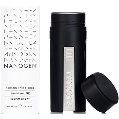 Nanogen hårförtjockningsfibrer mellanbrun 30 g Nanogen hårförtjockningsfibrer mellanbrun 30 g