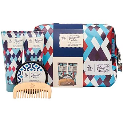 Penguin Opg 100 ml hår- och kroppstvätt, 100 ml balsam, matt hårlera & kam Penguin Opg 100 ml hår- och kroppstvätt, 100 ml balsam, matt hårlera & kam
