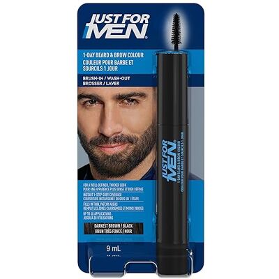 Just for men Omedelbar retuschering av grått hår, tillfällig färg för ett mer fylligt och väldefinierat utseende, upp till 30 applikationer, svart Just for men Omedelbar retuschering av grått hår, tillfällig färg för ett mer fylligt och väldefinierat utseende, upp till 30 applikationer, svart