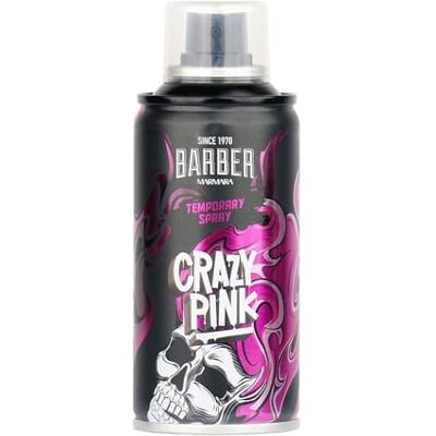 barber marmara Frisörfärg hårspray Crazy Pink – 150 ml – hårfärgsspray för utklädning och smink för karneval, halloween och temafest – hårfärg tvättbar – färg hårspray barber marmara Frisörfärg hårspray Crazy Pink – 150 ml – hårfärgsspray för utklädning och smink för karneval, halloween och temafest – hårfärg tvättbar – färg hårspray