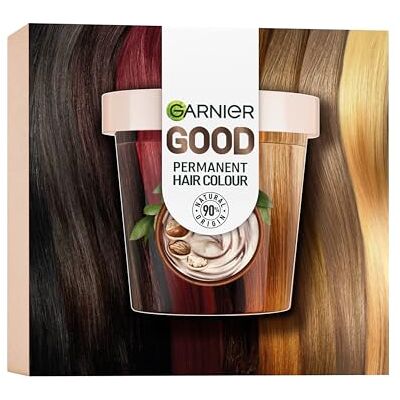 Garnier permanent hårfärg, hårfärgningsset för intensiv och långvarig hårfärg, färgning i upp till 8 veckor strålande färg, utan ammoniak, 7,0 mörk mandelblond, bra påfyllningskit Garnier permanent hårfärg, hårfärgningsset för intensiv och långvarig hårfärg, färgning i upp till 8 veckor strålande färg, utan ammoniak, 7,0 mörk mandelblond, bra påfyllningskit