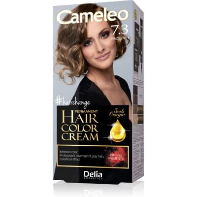 Cameleo Delia Permanent färgkräm med omega plus hasselnöt 7,3 Cameleo Delia Permanent färgkräm med omega plus hasselnöt 7,3