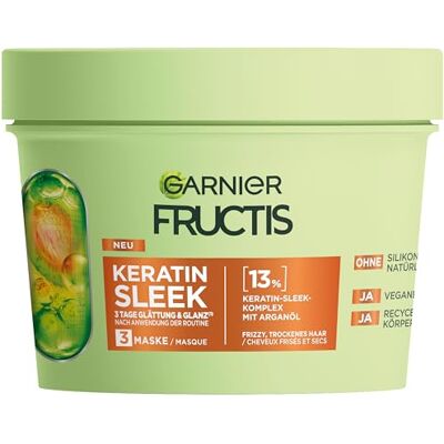 Garnier Keratin Sleek hårmask - 370ml Garnier Keratin Sleek hårmask - 370ml